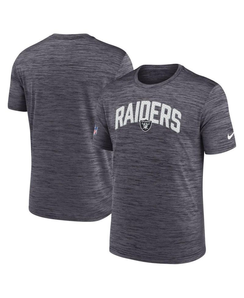 Men's Black Las Vegas Raiders Sideline Velocity Athletic Stack Performance T-shirt