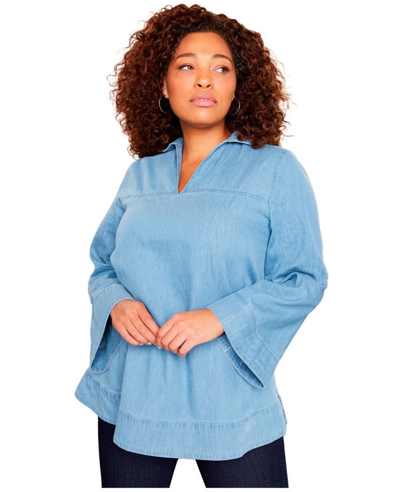 Women's Cotton Denim Blouse