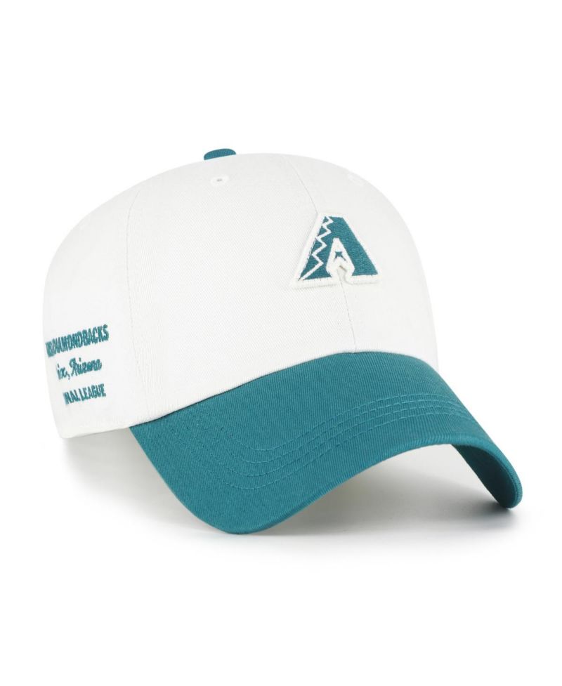 Men's White/Teal Arizona Diamondbacks Contemporary Tonal Clean Up Adjustable Hat