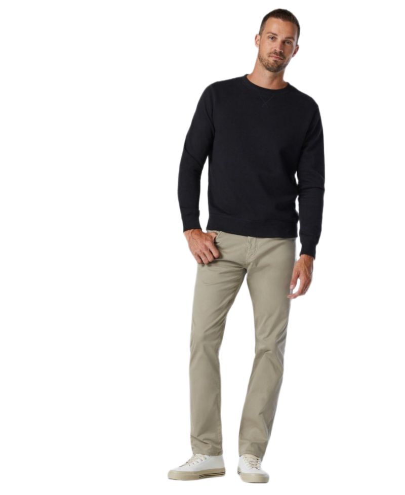 Men's Zach Twill Regular-Rise Straight-Leg Pants