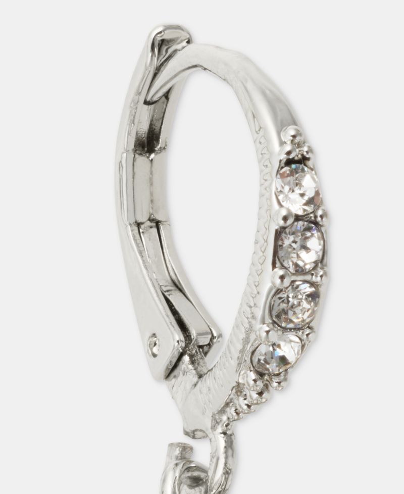 Pav&eacute; Cluster Drop Earrings