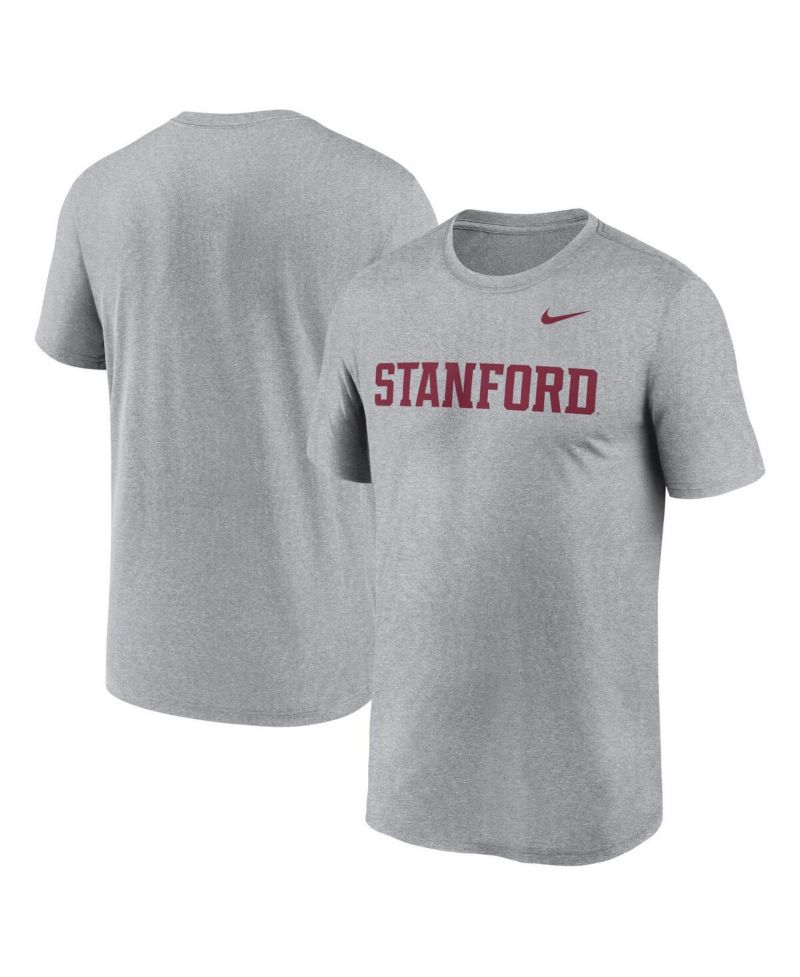 Men's Heather Gray Stanford Cardinal Primetime Legend Wordmark T-Shirt