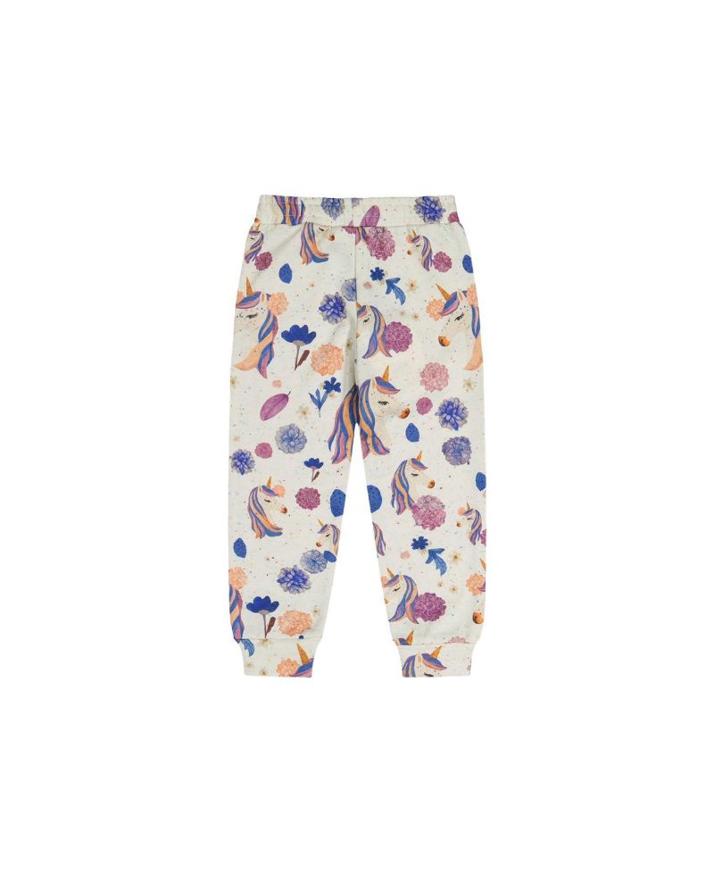 Little and Big Girl 6-12 Sweatpants Unicorn Print