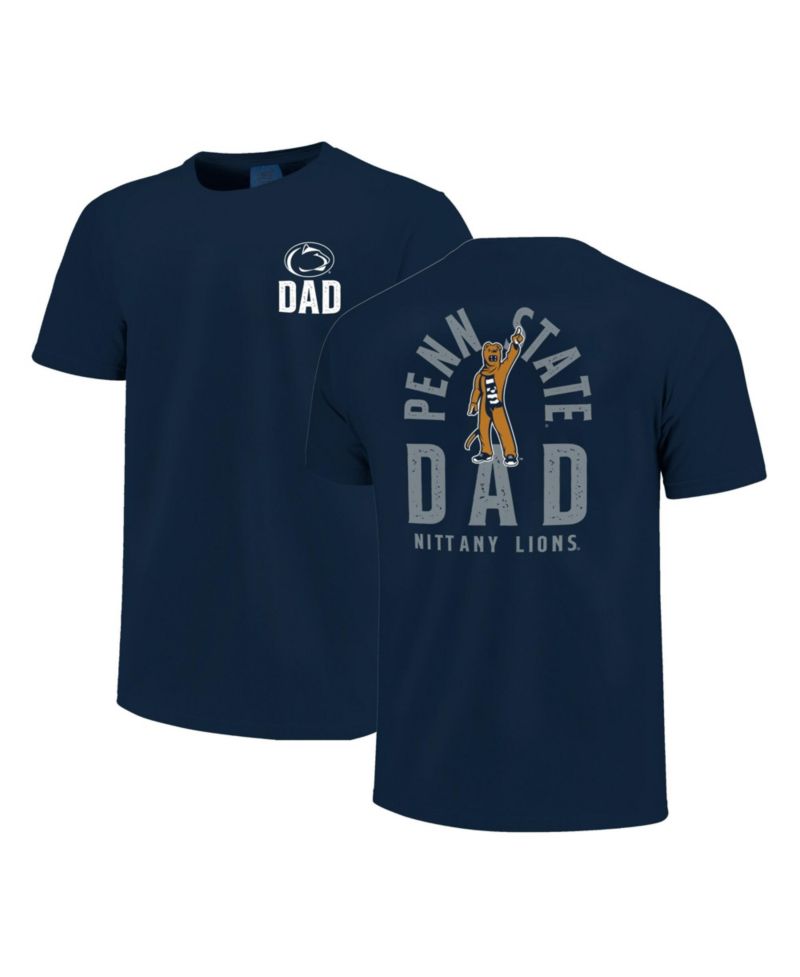 Men's Navy Penn State Nittany Lions Father's Day Mascot Overlay T-Shirt