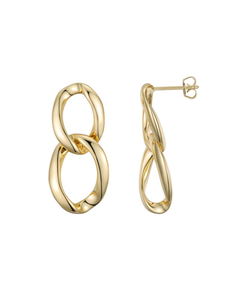 Double Loop Dangle Earrings