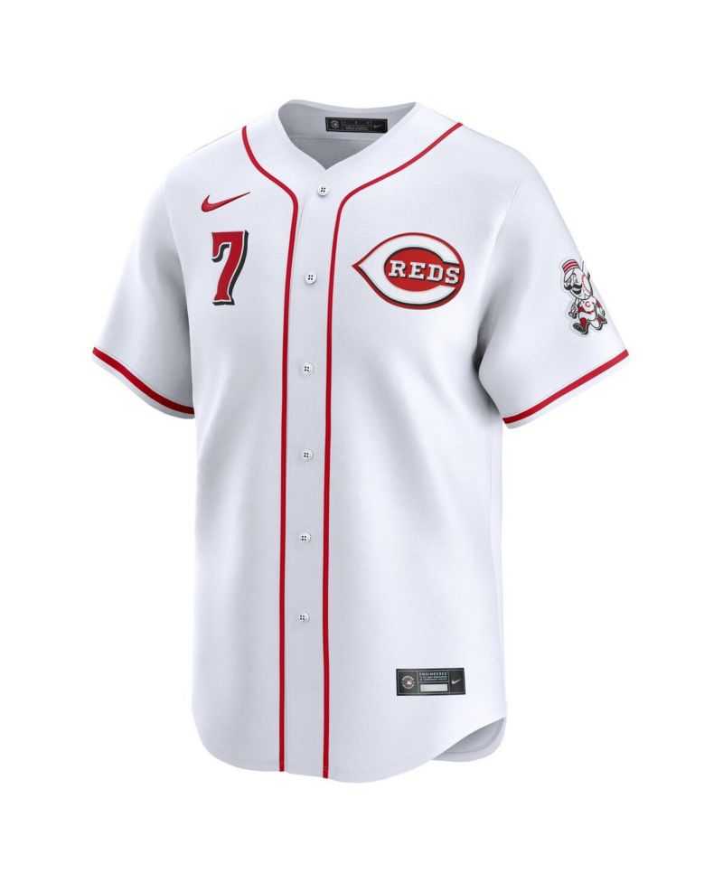 Men's Spencer Steer White Cincinnati Reds Alternate Limited Player Jersey