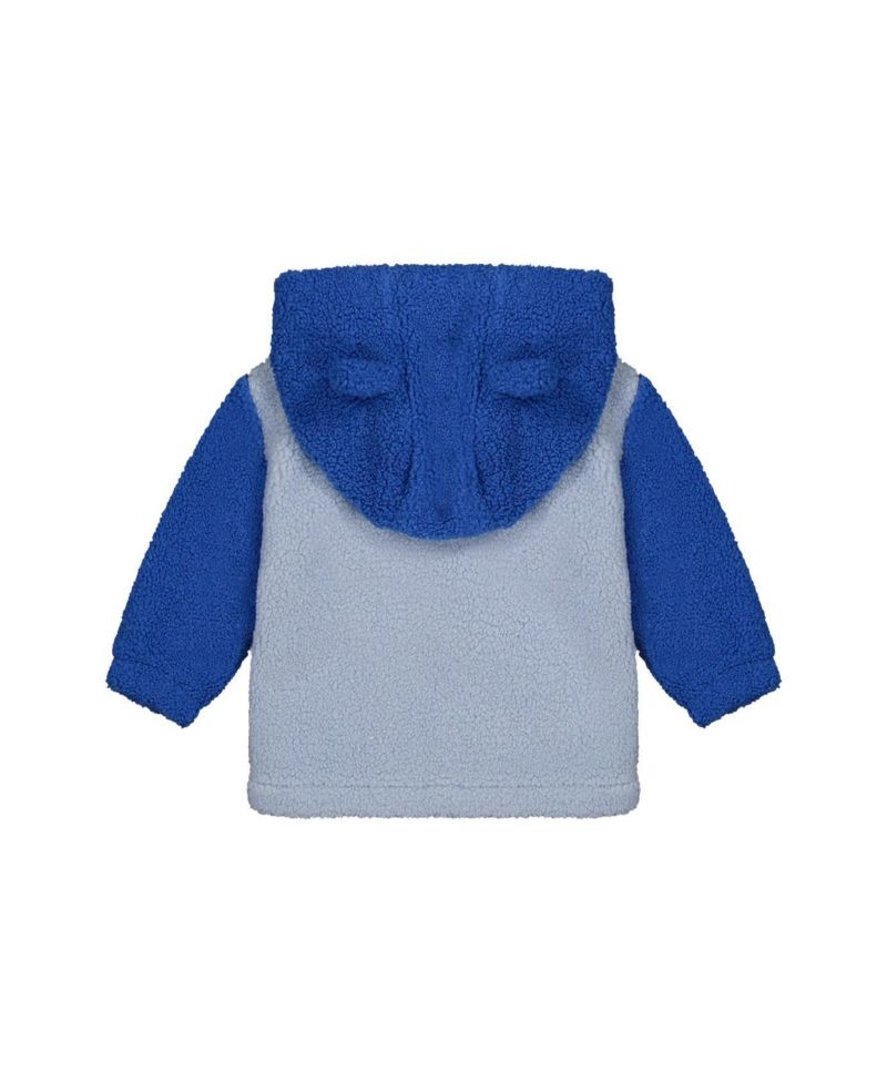 Baby Boys (3M-24M) Hooded Zip Sherpa Jacket