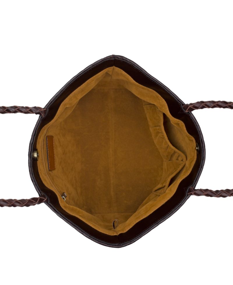 Olivia Large Woven Leather Tote Handbag