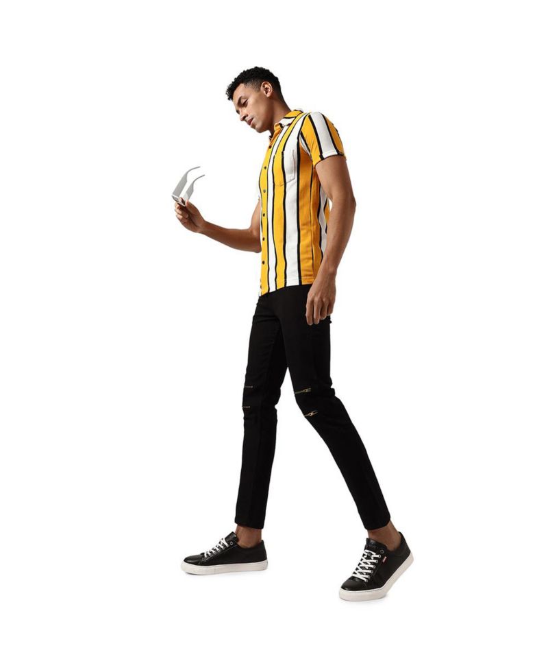 Men's Dramatic Striped Shirt