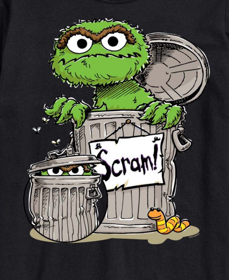 Men's Sesame Street Oscar The Grouch Short-Sleeve Graphic T-Shirt