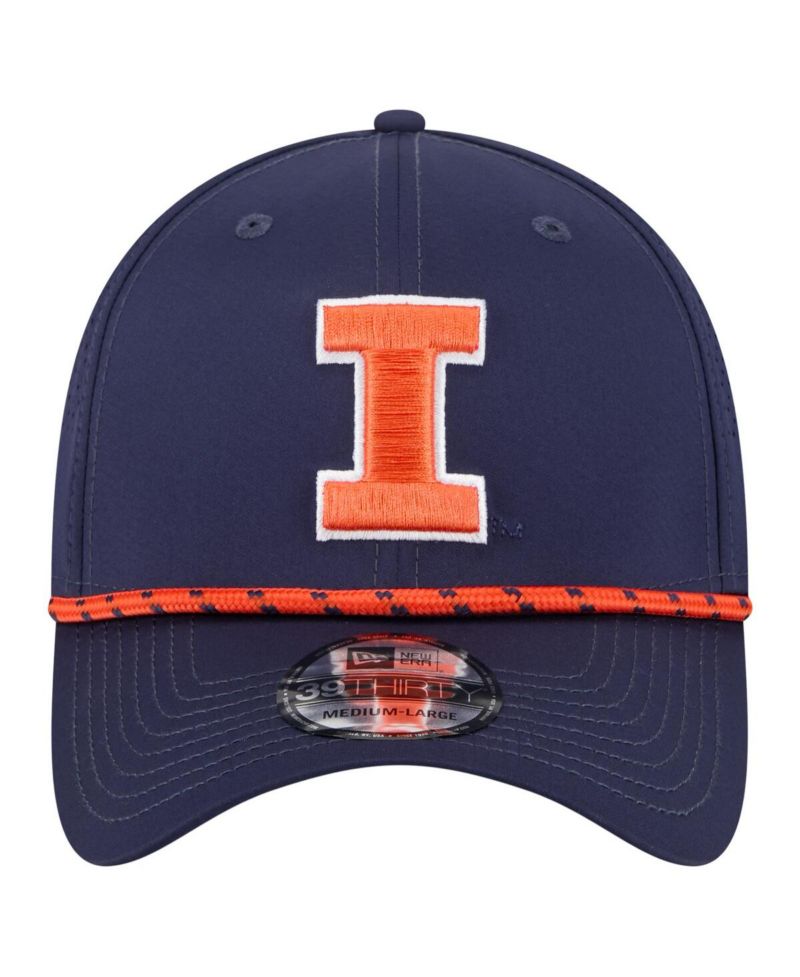 Men's Navy Illinois Fighting Illini Rope 39THIRTY Flex Hat