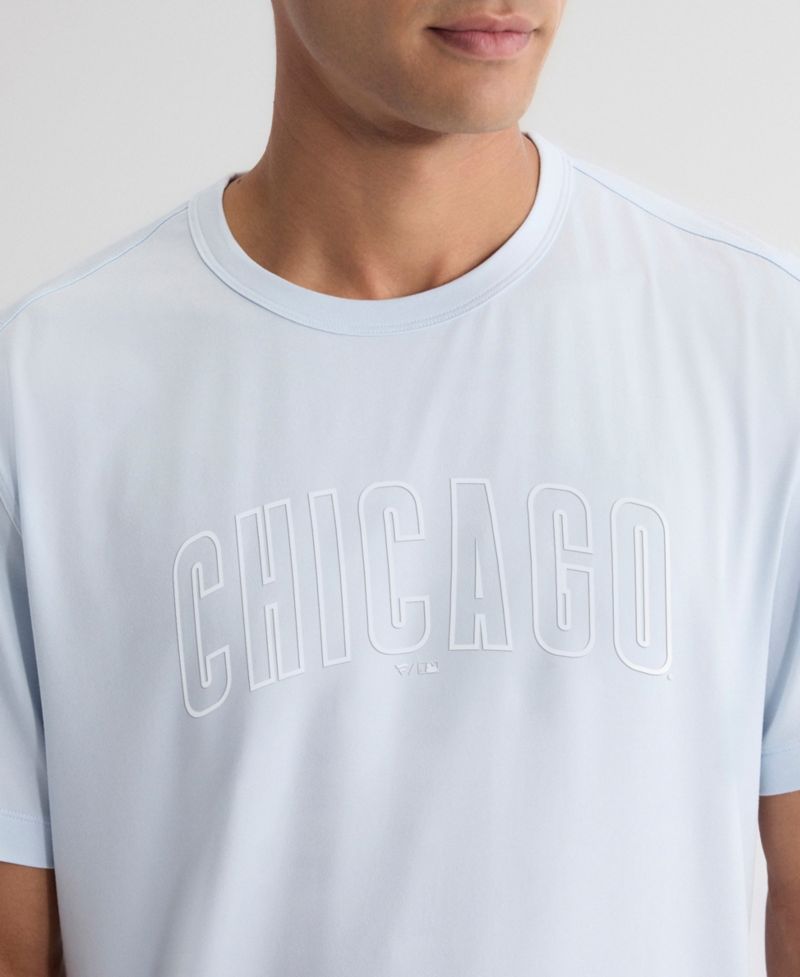 Men's Light Blue Chicago Cubs Clutch Winning Edge T-Shirt