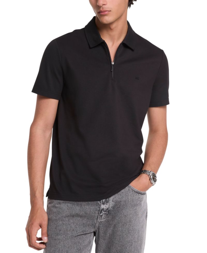 Men's Quarter-Zip Polo Shirt