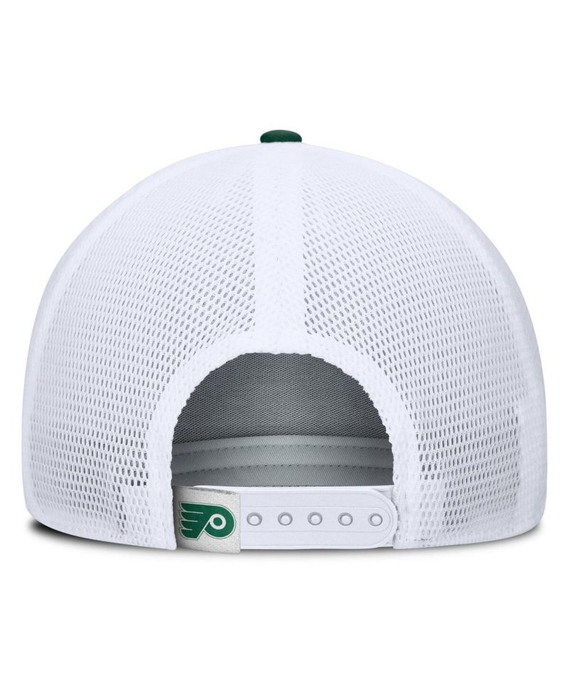 Men's Green/White Philadelphia Flyers Bermuda A-Frame Adjustable Hat