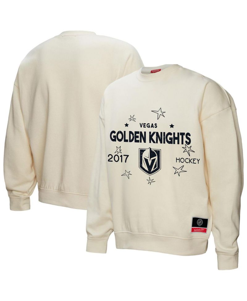 Women's Cream Vegas Golden Knights Logo 3.0 Pullover Sweatshirt