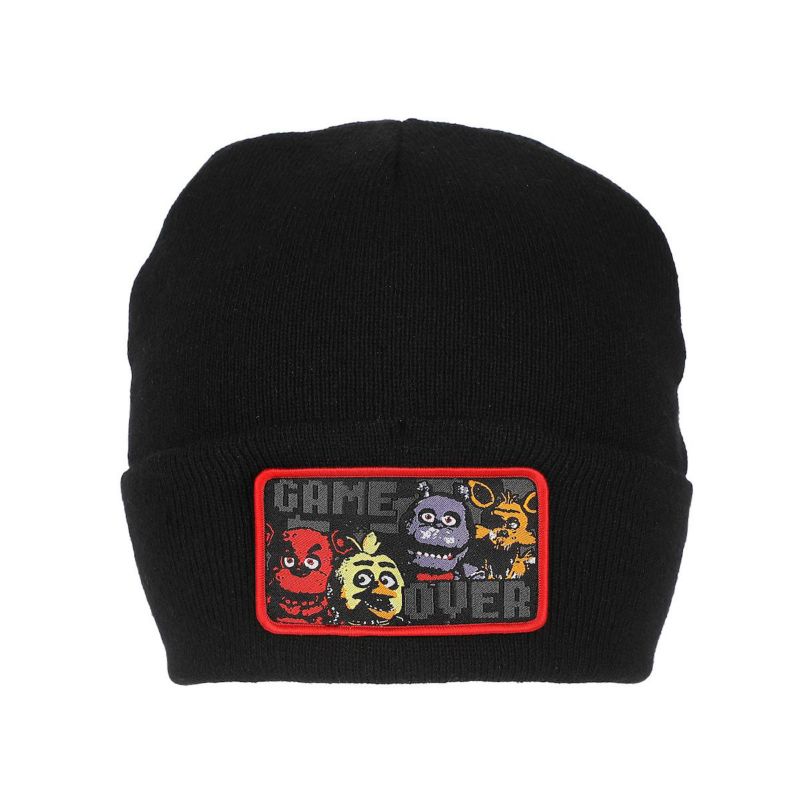 Men's Game Over Black Knit Cap