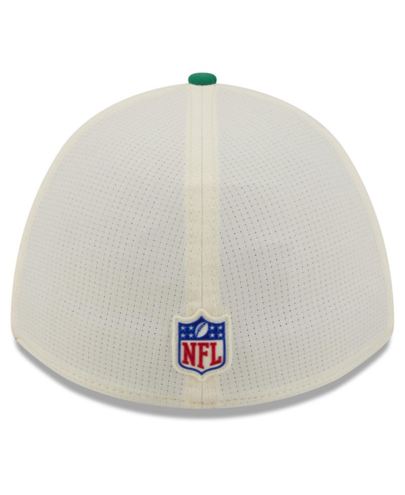 Men's Cream/Kelly Green Philadelphia Eagles 2026 NFL Training Camp 39THIRTY Flex Hat