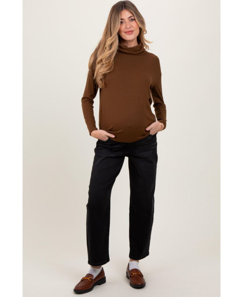 Women's Black Cropped Wide Leg Jeans
