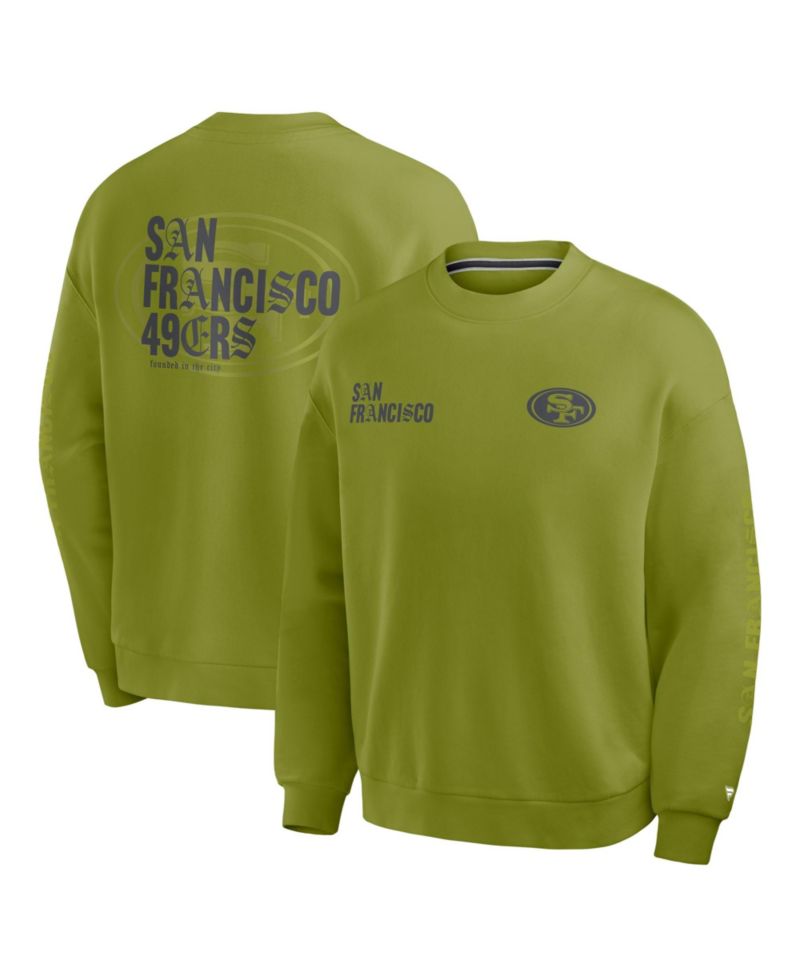 Men's Green San Francisco 49ers Oversized Type Play Multi Sweatshirt