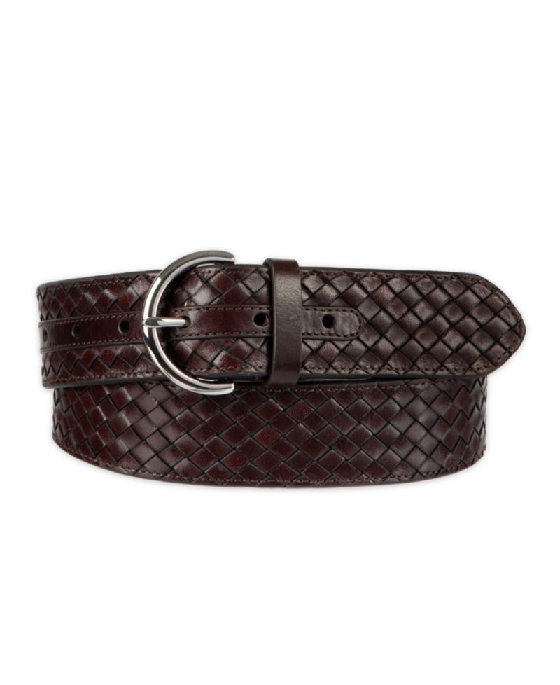 Women's Woven Leather Belt