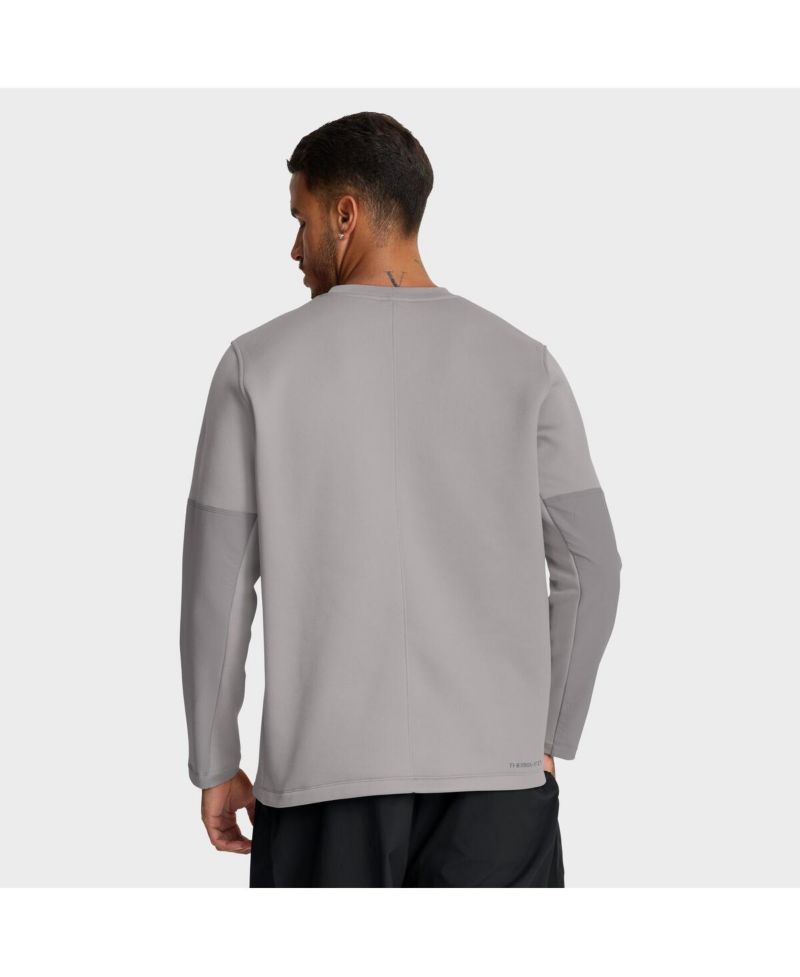 Men's Gray Georgia Bulldogs 2025 Sideline Coach Performance Long Sleeve T-Shirt