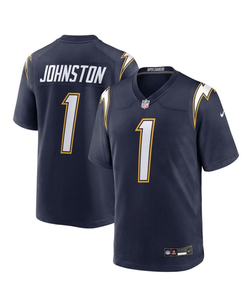 Men's Quentin Johnston Navy Los Angeles Chargers Alternate Super Chargers Game Player Jersey