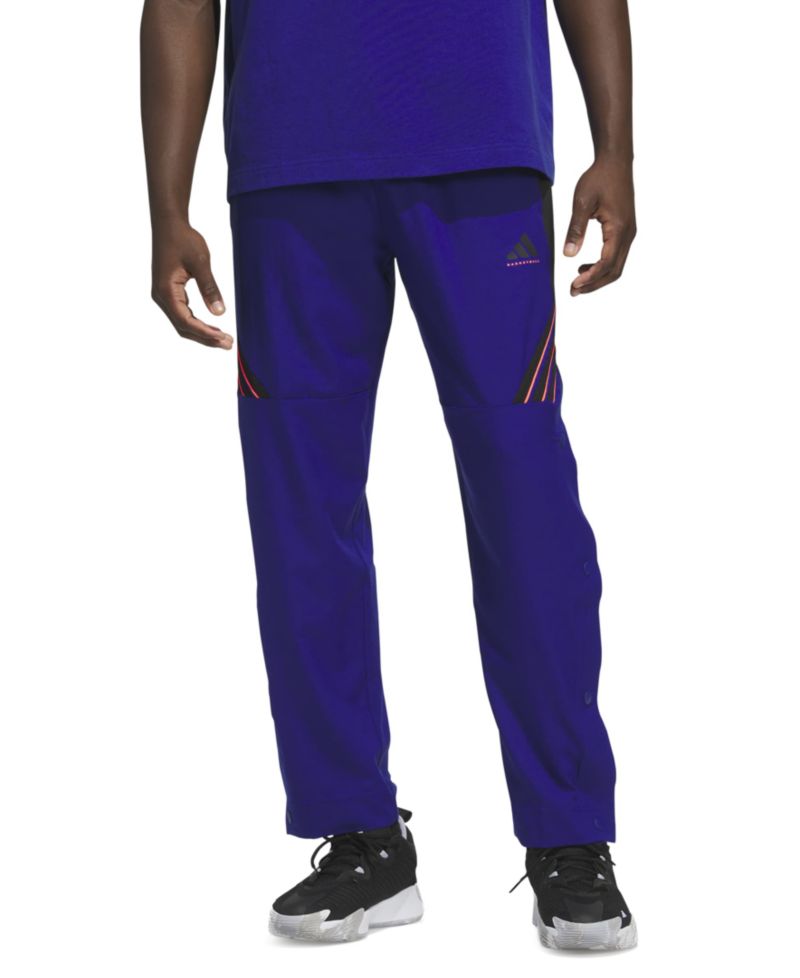 Men's Three-Stripe Woven Snap Pants