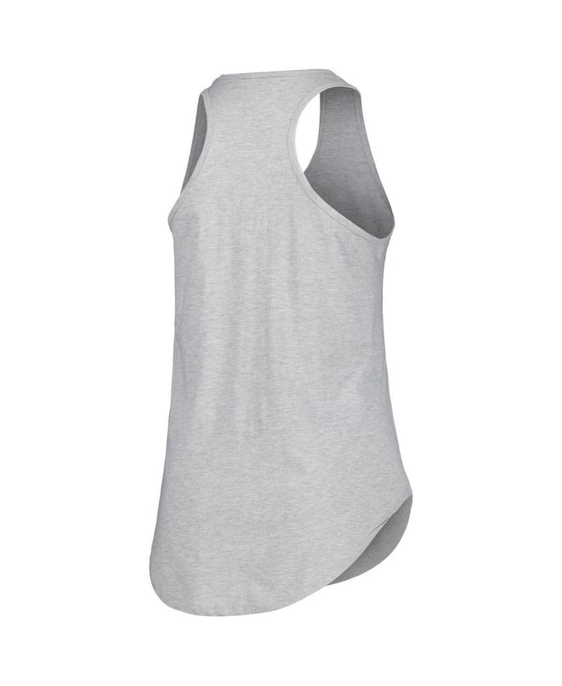 Women's Heather Gray Florida Panthers Plus Size Racerback Tank Top