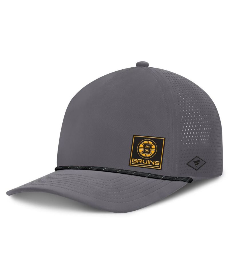 Men's Gray Boston Bruins Captain Rope Adjustable Hat