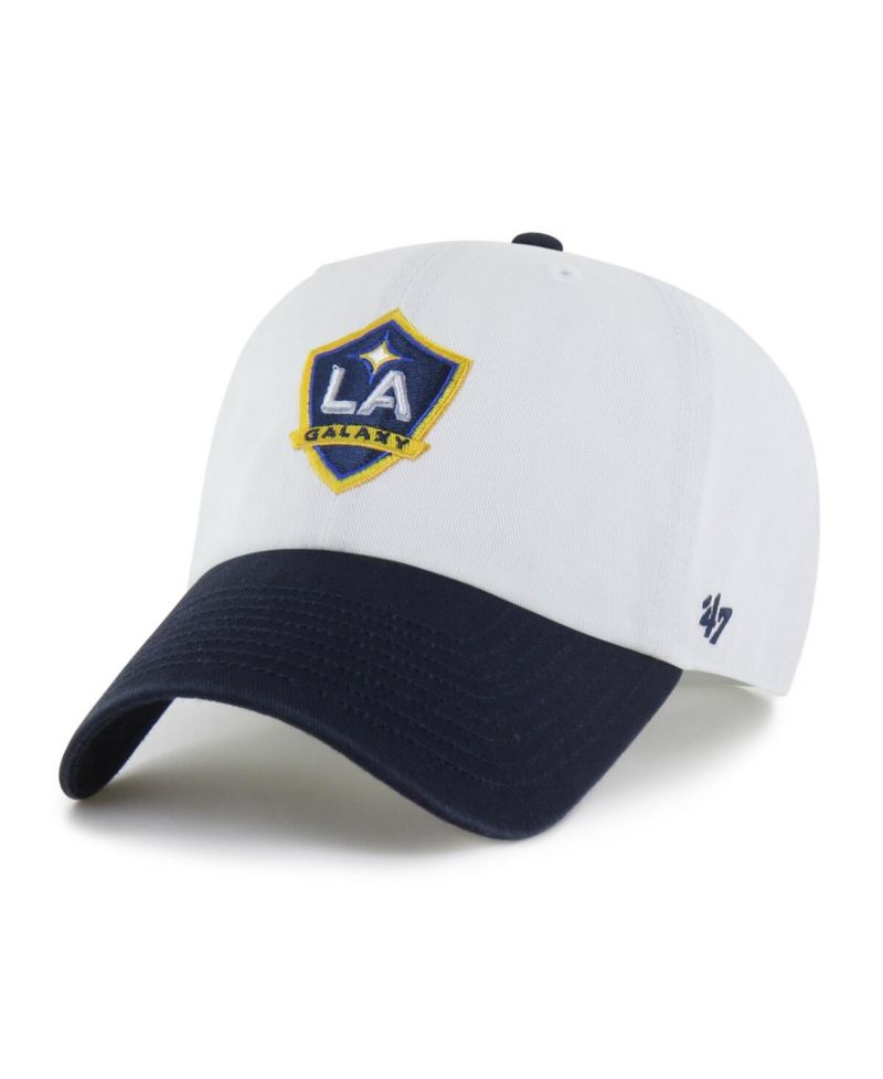 Men's White LA Galaxy Two-Tone Clean Up Adjustable Hat
