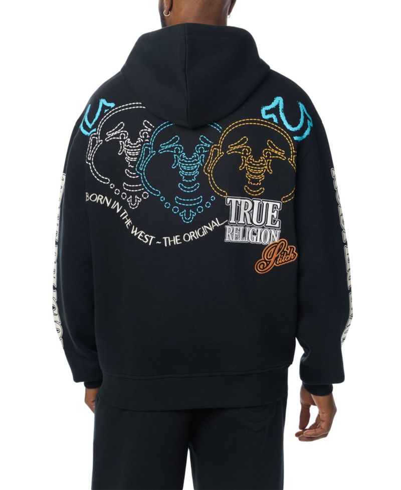 Men's Southwest Full-Zip Graphic Embroidered Hoodie