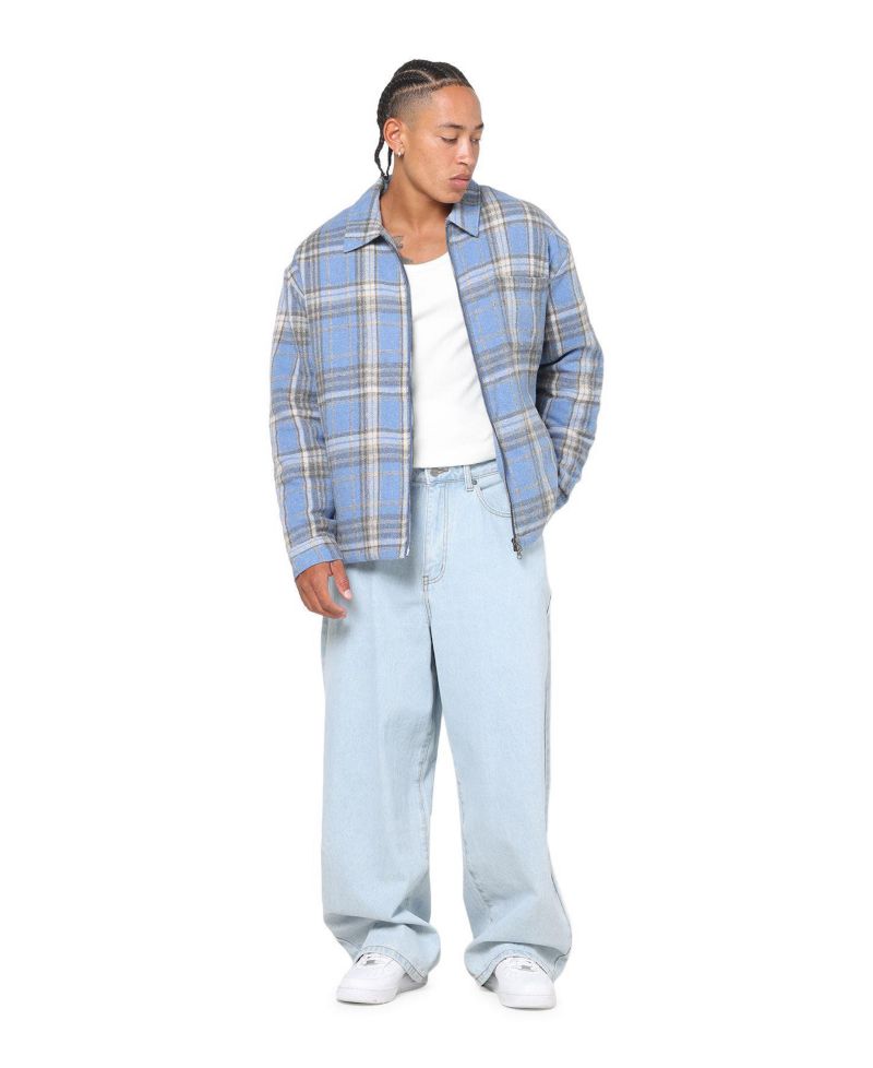 Men's Plaid Zip Jacket