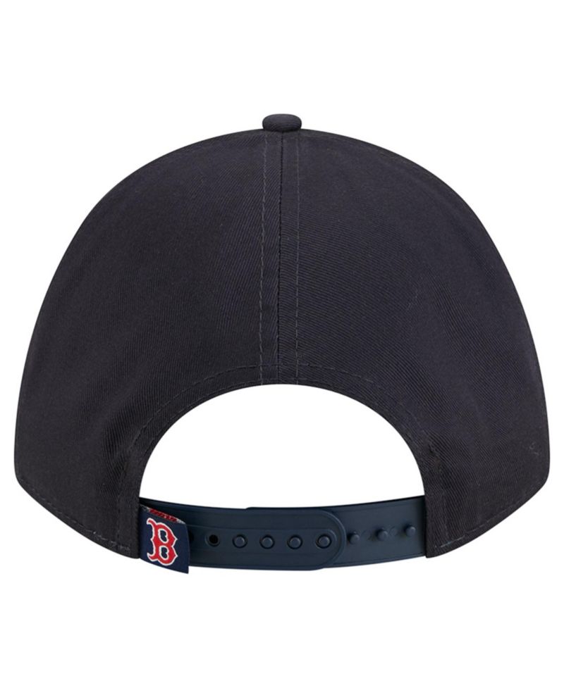 Women's Navy Boston Red Sox Metallic A-Frame 9FORTY Adjustable Hat