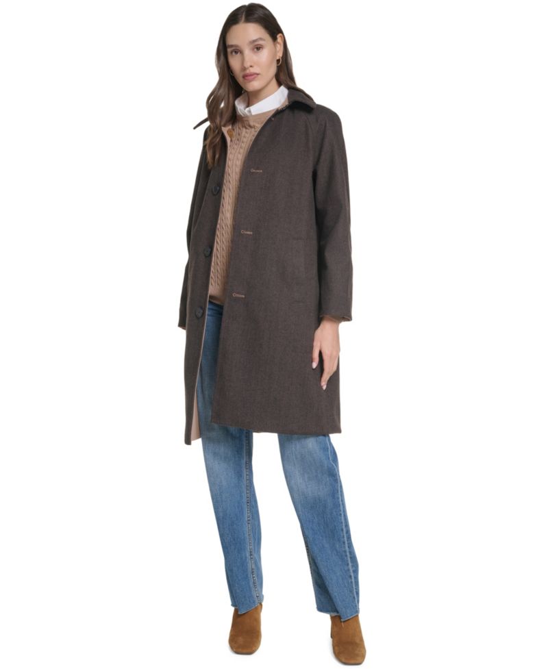 Women's Reversible Balmaccan Coat