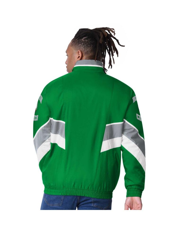 Men's Kelly Green Boston Celtics Captain Oxford Full-Zip Jacket