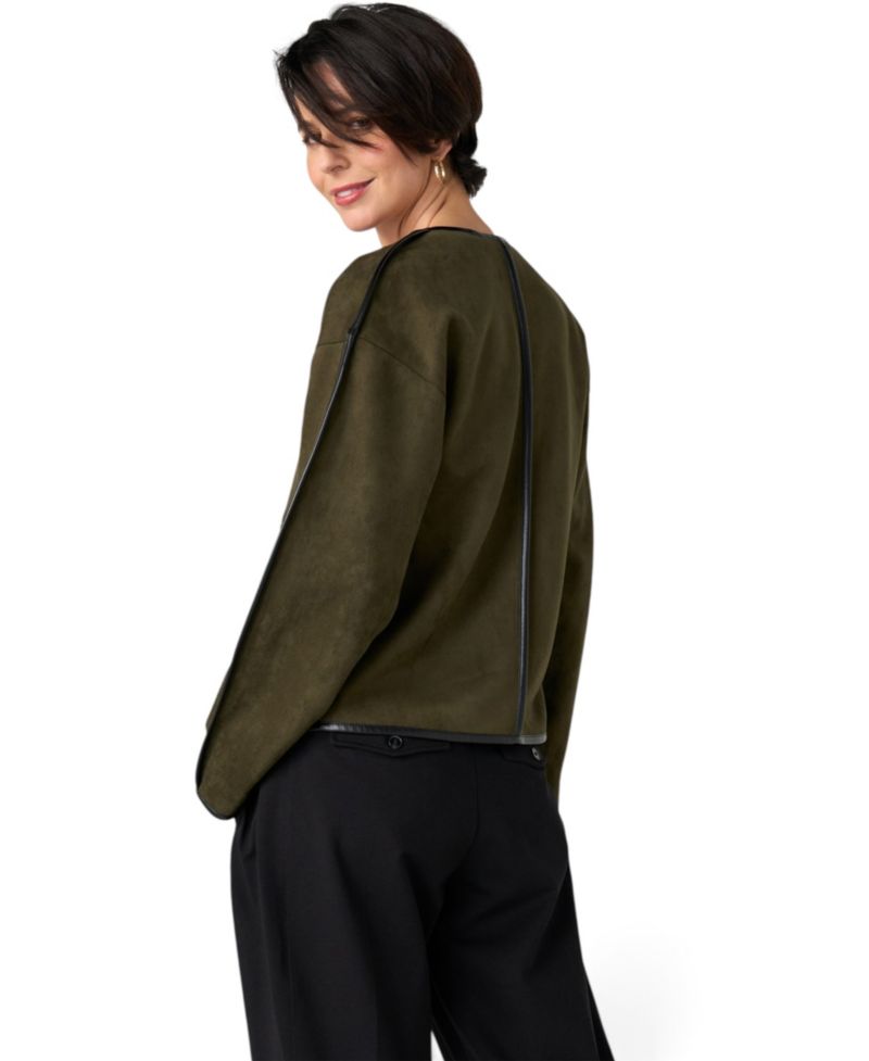 Women's Faux Suede Relaxed Jacket