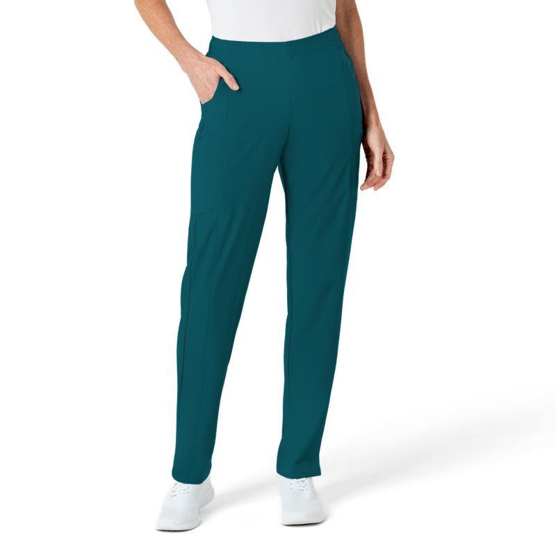 Plus Size W123 Flat Front Cargo Scrub Pant Regular