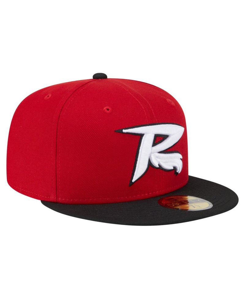 Men's Red/Black Richmond Flying Squirrels Authentic Collection 59FIFTY Hat