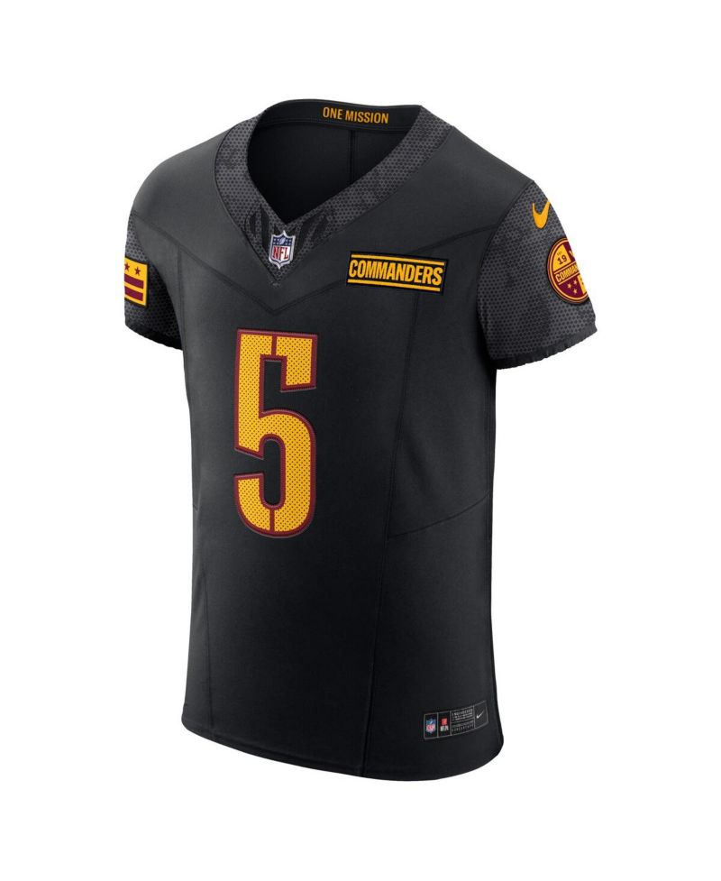 Men's Jayden Daniels Black Washington Commanders Alternate Vapor F.U.S.E. Elite Jersey