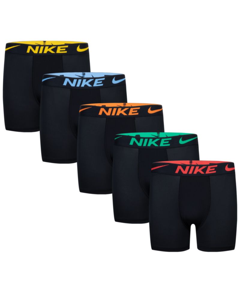 Нижнее белье-боксеры из полиэстера Dri-FIT Color Pop Boxer Briefs для больших мальчиков, 5 упаковок