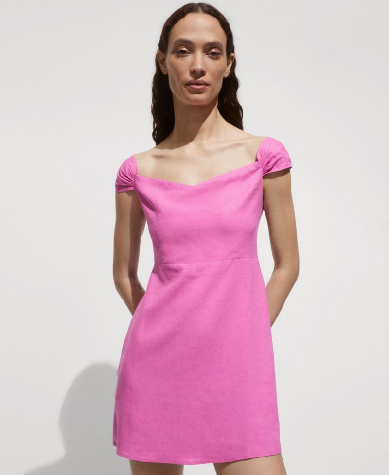 Women's Short Boat-Neck Dress
