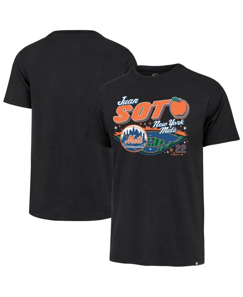 Men's Juan Soto Black New York Mets Graphic T-Shirt