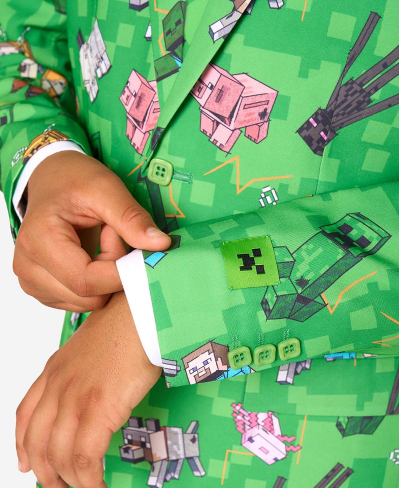 Boys' 8-20 Official Minecraft Suit Blazer, Pants and Tie, 3-Piece Set