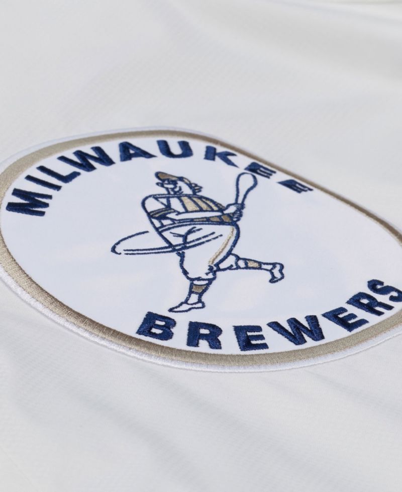 Men's Milwaukee Brewers Yacht Rock Hooded Full-Snap Windbreaker Jacket