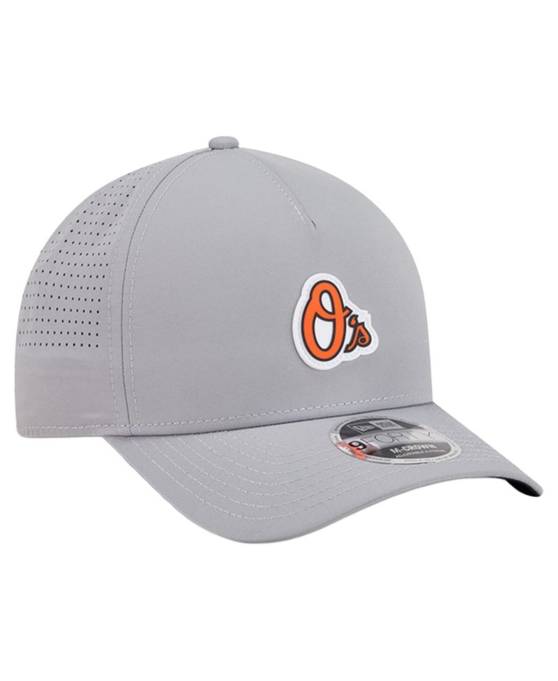 Men's Gray Baltimore Orioles Micro Logo 9FORTY M-Crown A-Frame Adjustable Hat