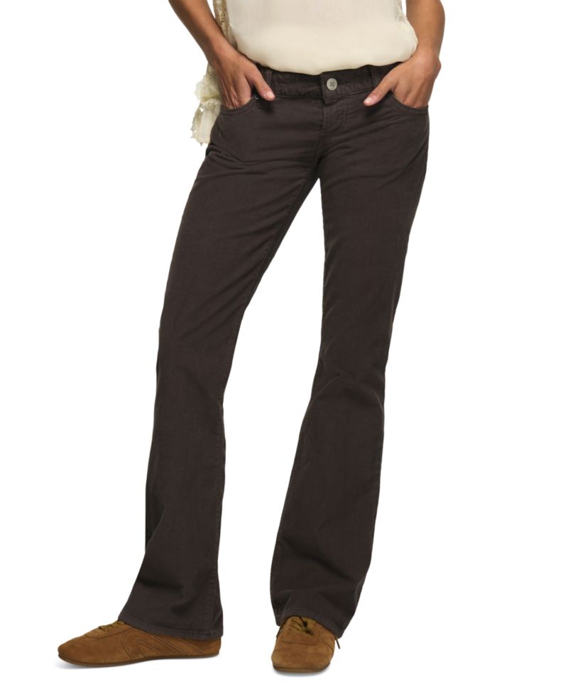 Women's Lil Maggie Ultra-Low-Rise Flare Corduroy Jeans