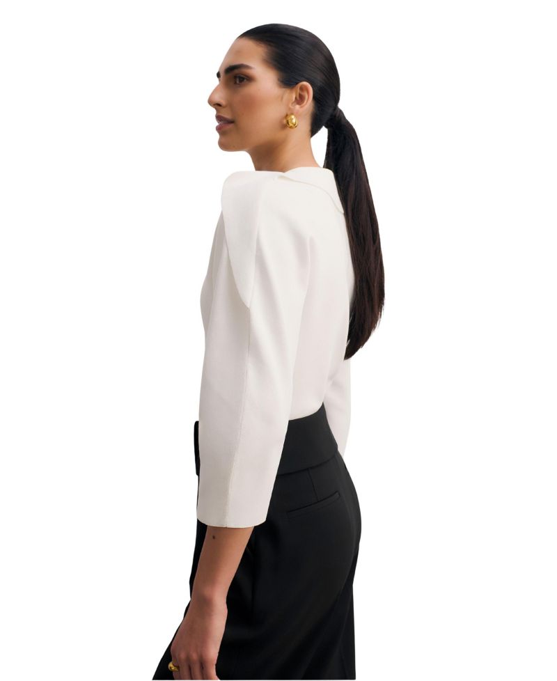 Women's Riesi Asymmetric-Neck 3/4-Sleeve Knit Top