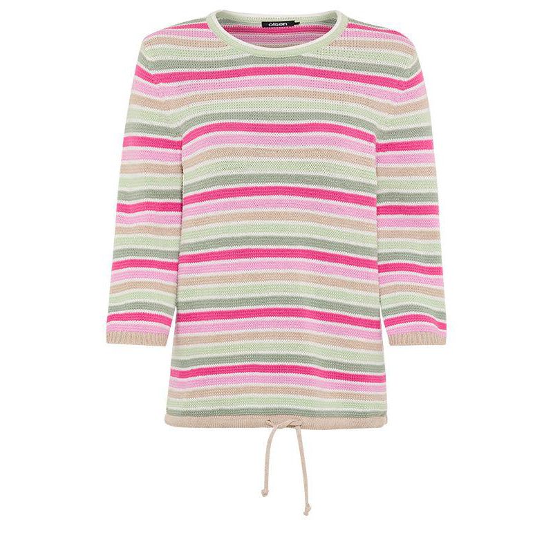 Women's Multi Colour Striped Sweater