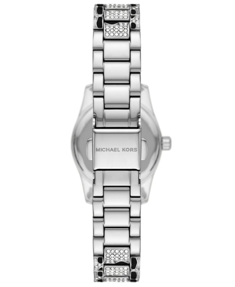 MICHAEL Women's Lexington Three-Hand Animal Print Stainless Steel Watch 26mm