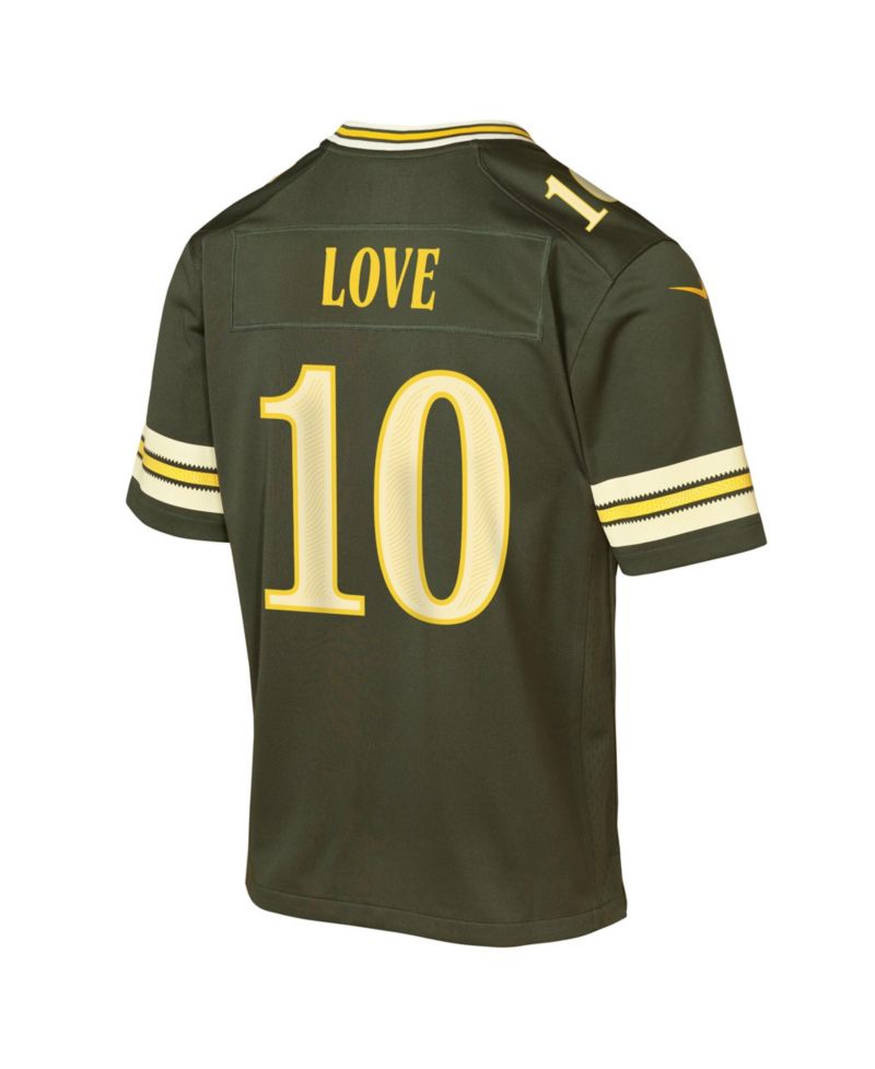Big Boys and Girls Jordan Love Green Bay Packers 2026 Rivalries Collection Game Jersey